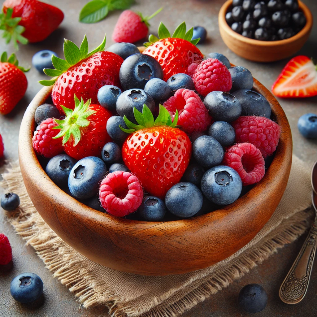 Antioxidant-packed berries for immune support and healing.