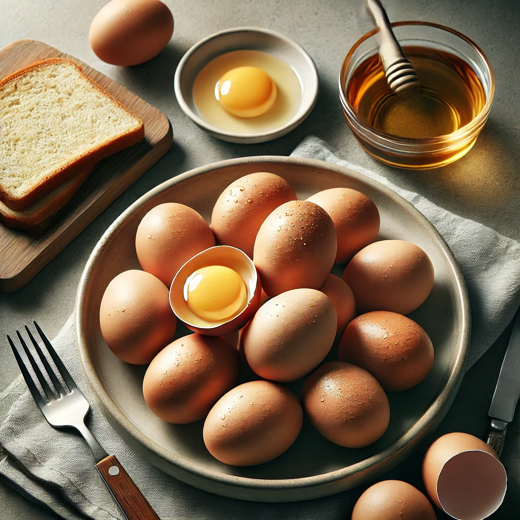 Protein-rich eggs for muscle recovery and immune support.